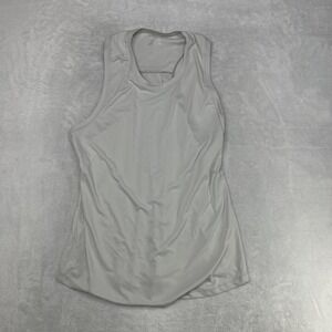 Gradual Racerback Tank Top Women's Gray Stretch Training Yoga Activewear - 2XL